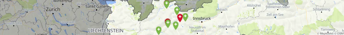 Kartenansicht für Apotheken-Notdienste in der Nähe von Breitenwang (Reutte, Tirol)